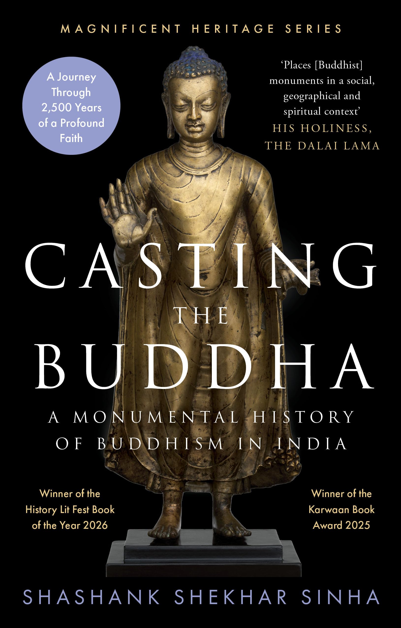 Front cover of the book 'Casting the Buddha' by Shashank Shekhar Sinha.