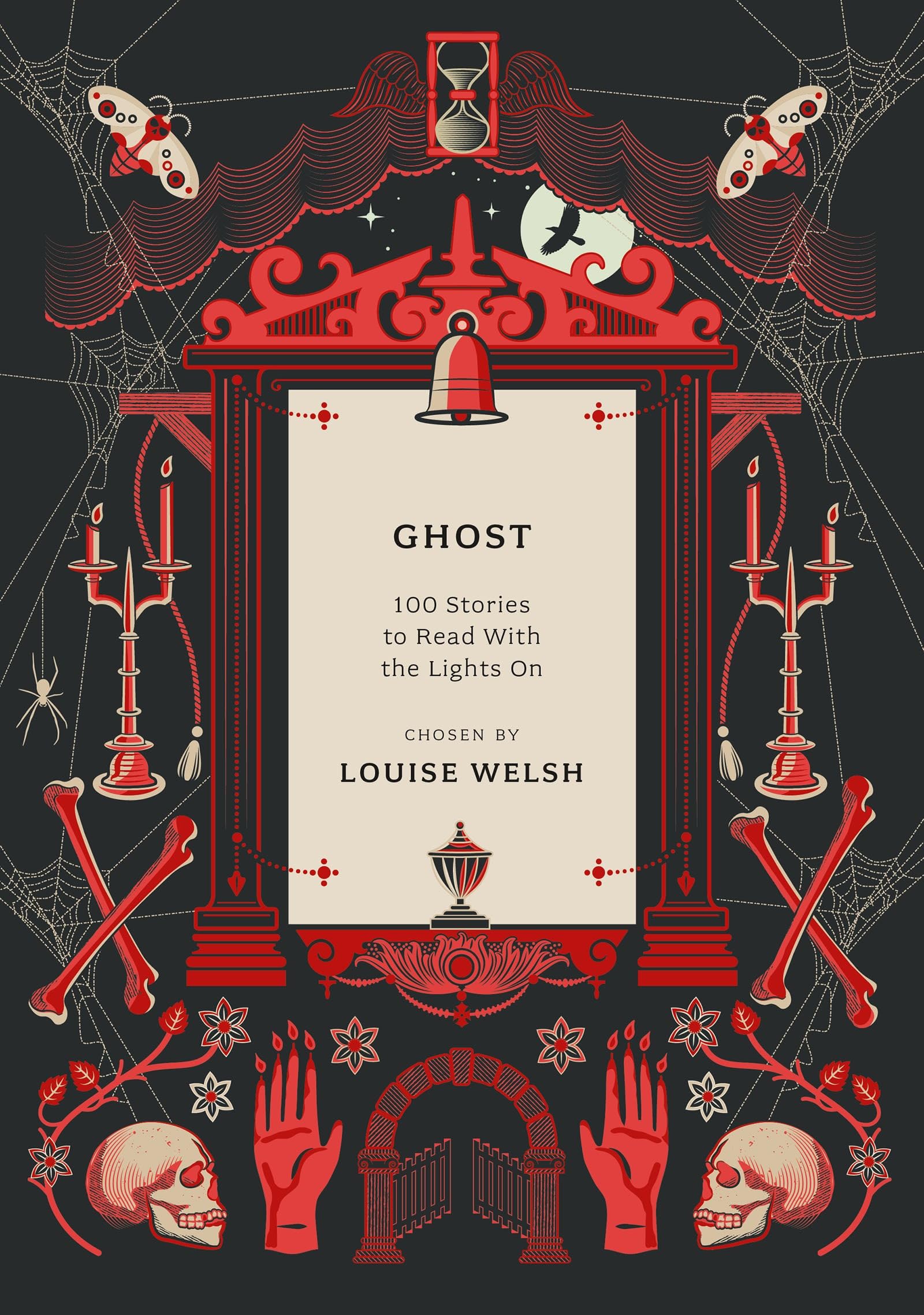Front cover of the book 'Apollo Ghost 100 Stories to Read with the Lights On (Anthos).' by Louise Welsh.