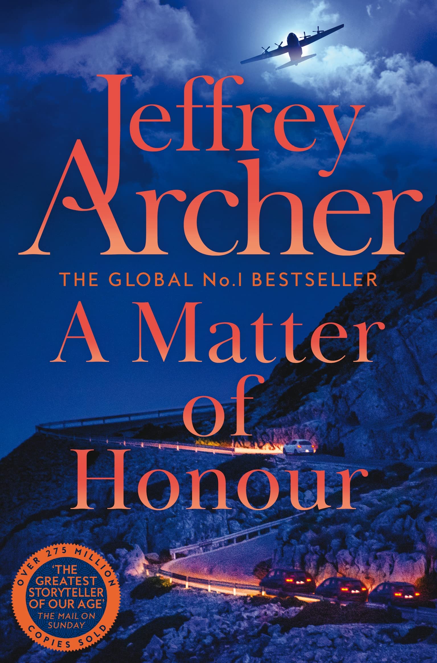 Front cover of the book 'A Matter of Honour' by Jeffrey Archer.