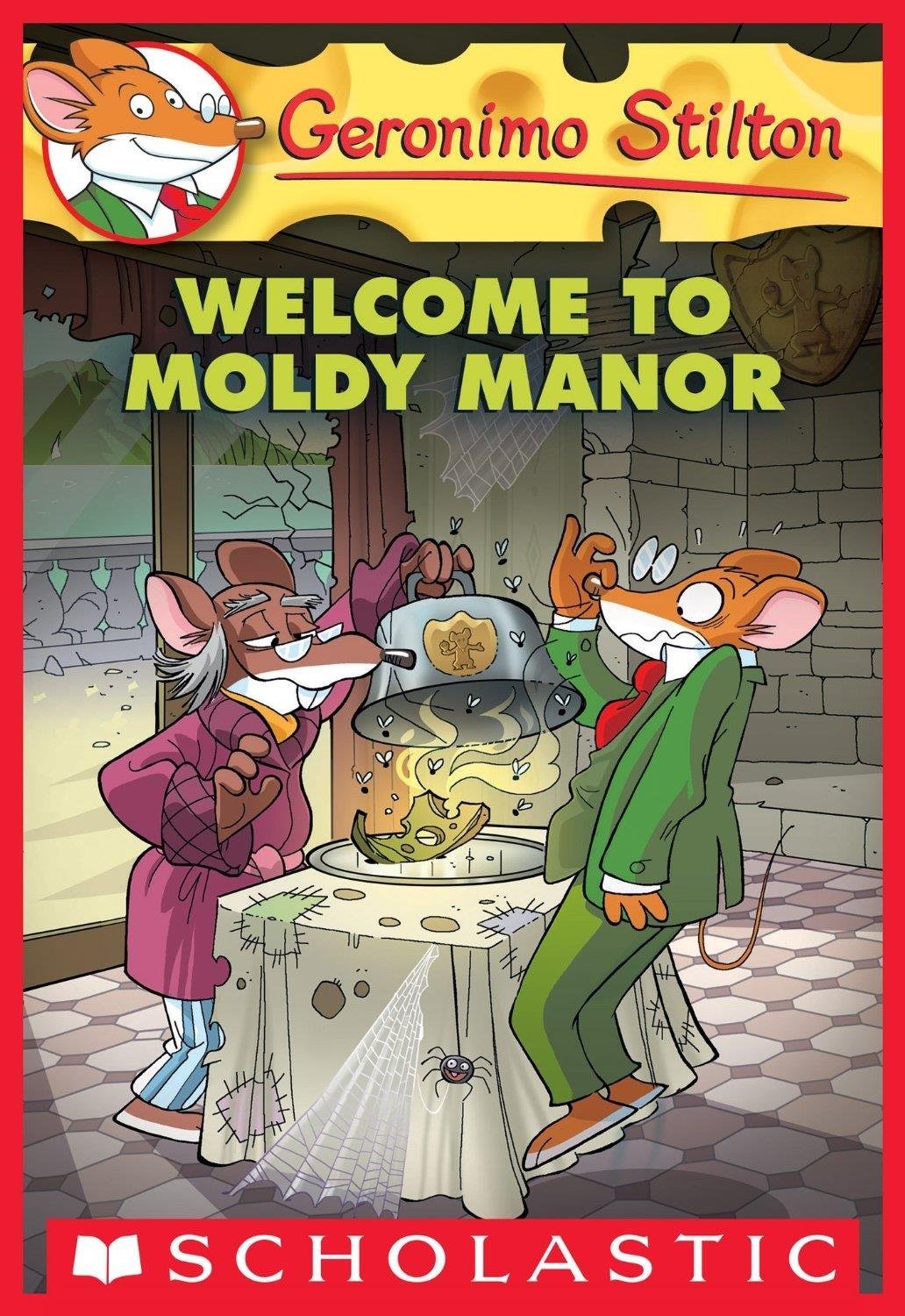 Front cover of the book 'Geronimo Stilton #59: Welcome To Moldy Manor' by Geronimo Stilton.