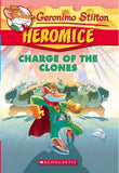 Front cover of the Paperback book 'Geronimo Stilton - Heromice#08 Charge Of The Clones GERONIMO STILTON' by Geronimo Stilton.