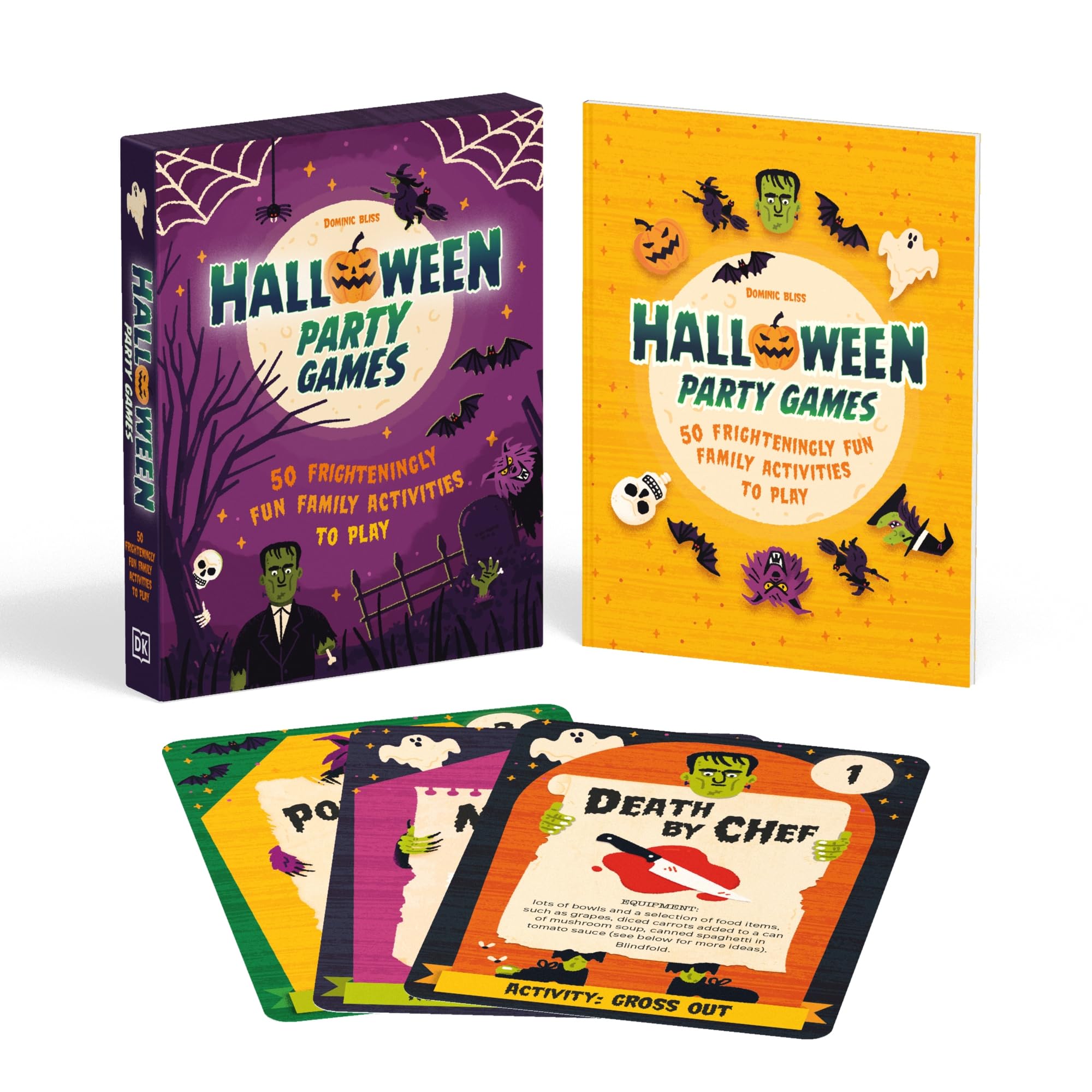 Front cover of the book 'Halloween Party Games' by Dk.