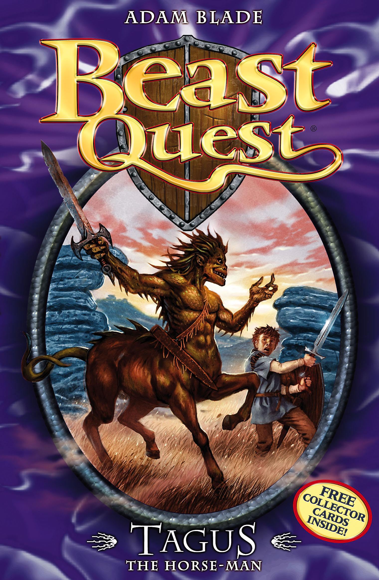 Front cover of the Paperback book 'Tagus the Horse-man Adam Blade,Adam Blade' by Blade Adam.