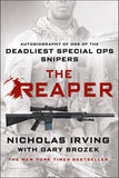 Front cover of the book 'The Reaper: Autobiography of One of the Deadliest Special Ops Snipers' by Nicholas Irving.