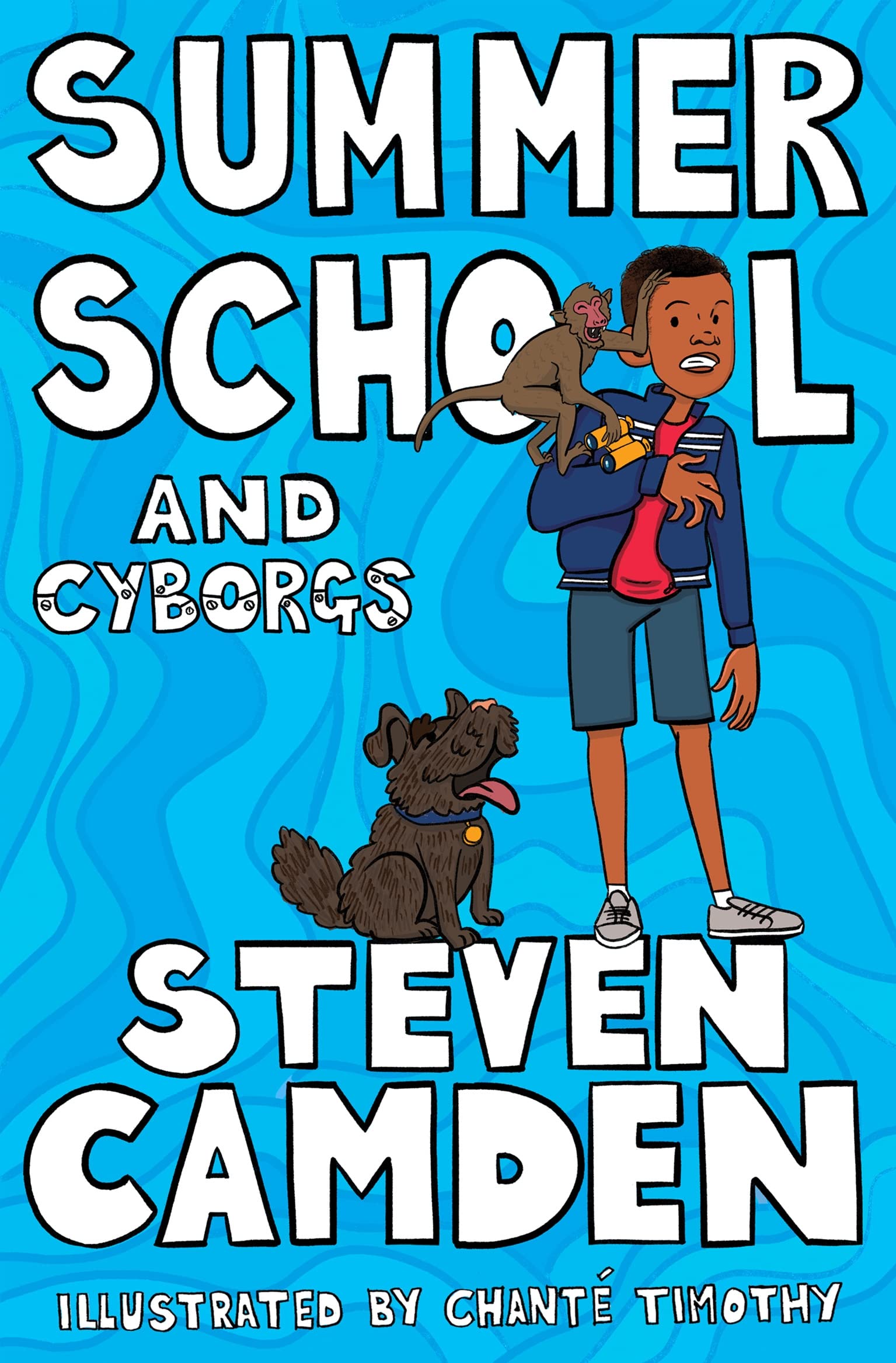 Front cover of the book 'Summer School and Cyborgs' by Steven Camden.