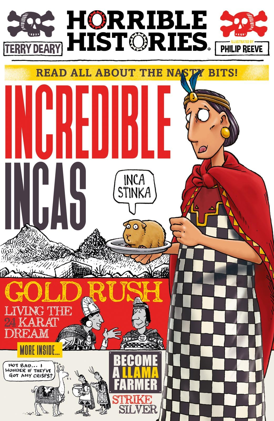 Front cover of the book 'Incredible Incas (newspaper edition)' by Terry Deary.