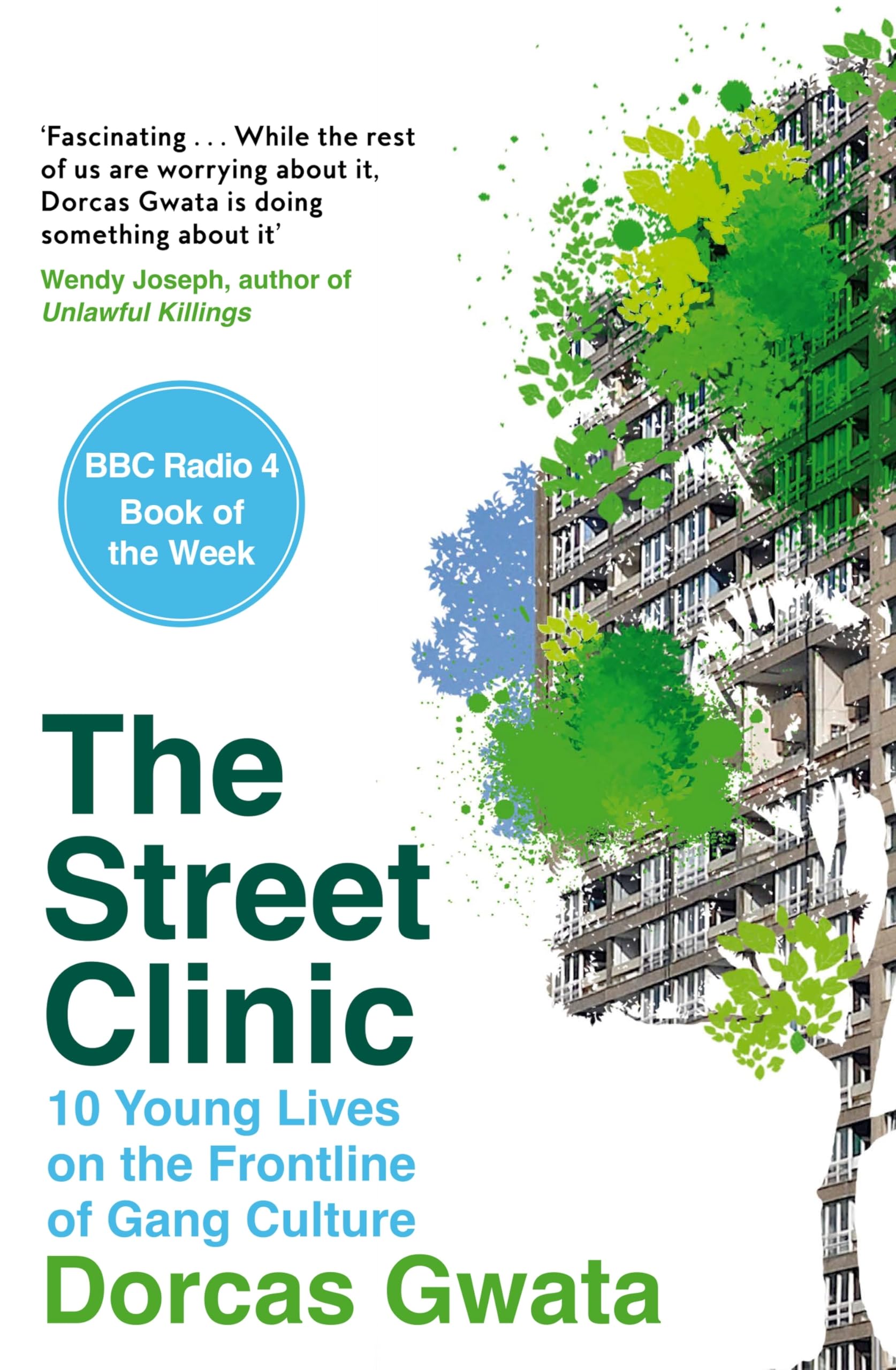 Front cover of the book 'The Street Clinic: 10 Young Lives on the Frontline of Gang Culture' by Dorcas Gwata.