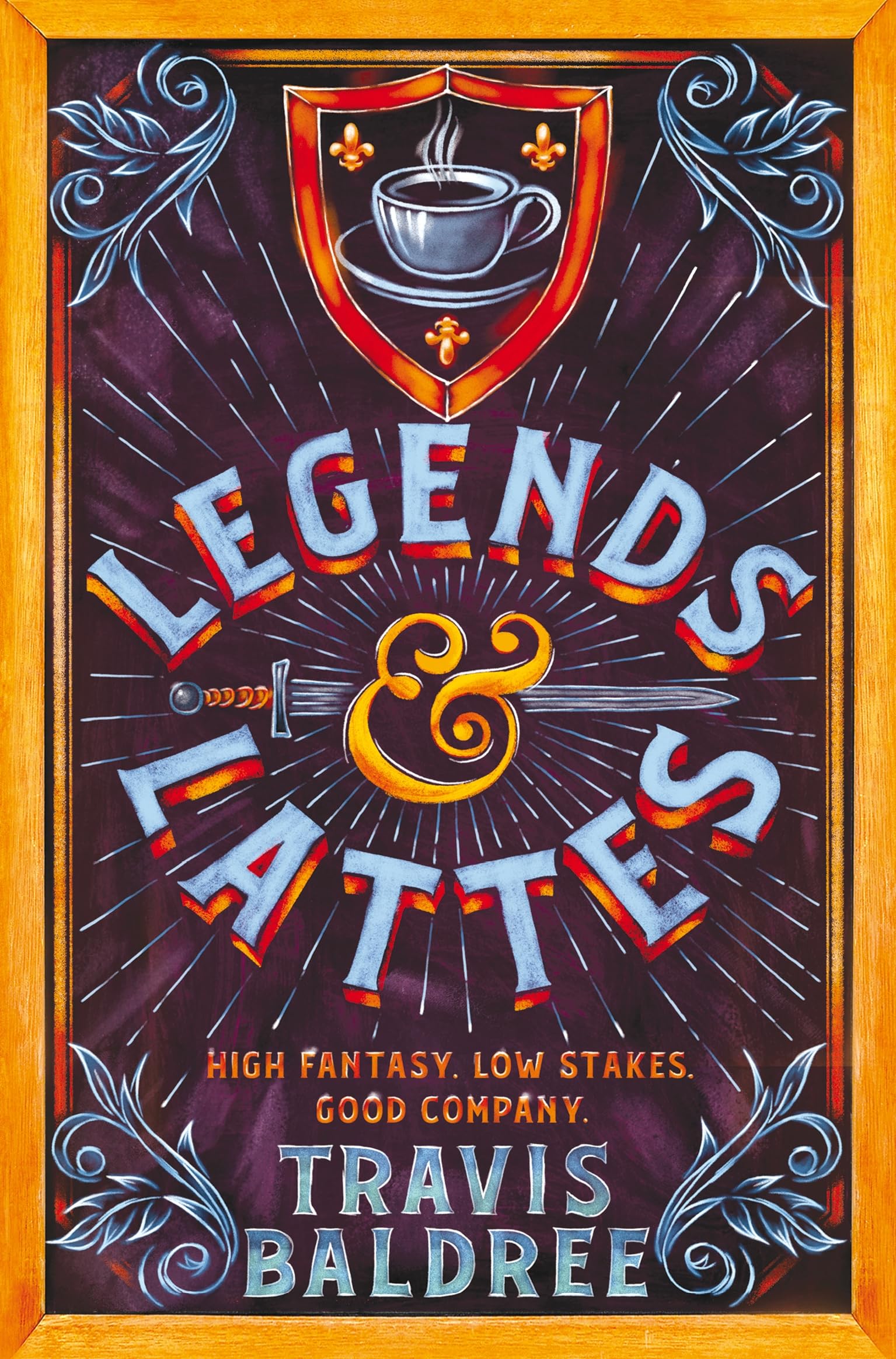 Front cover of the book 'Legends & Lattes: A Heartwarming Cosy Fantasy (International Edition)' by Travis Baldree.