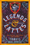 Front cover of the book 'Legends & Lattes: A Heartwarming Cosy Fantasy (International Edition)' by Travis Baldree.