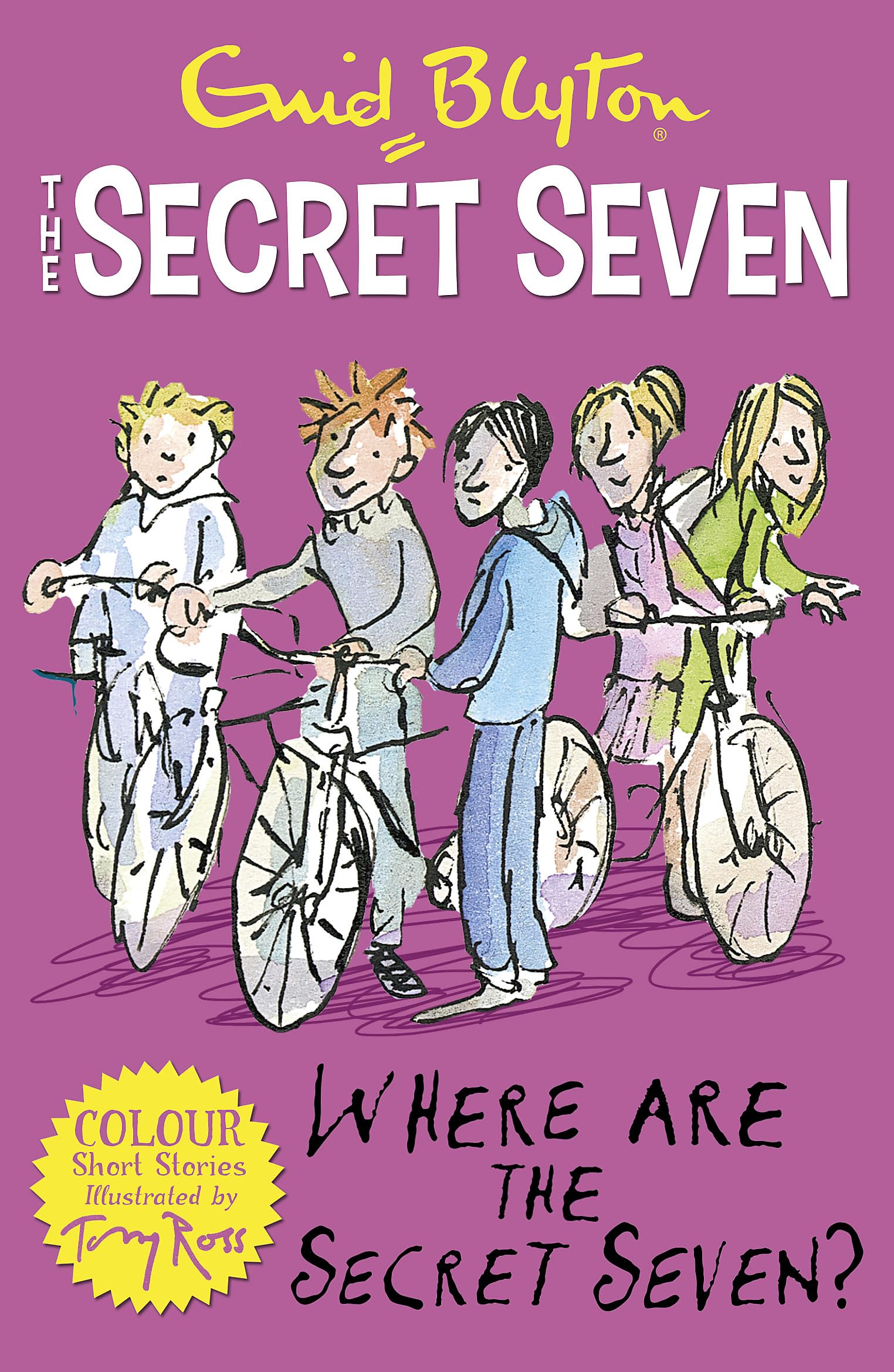 Front cover of the book 'Secret Seven Colour Short Stories: Where Are The Secret Seven?: Book 4 (Secret Seven Short Stories)' by Enid Blyton.