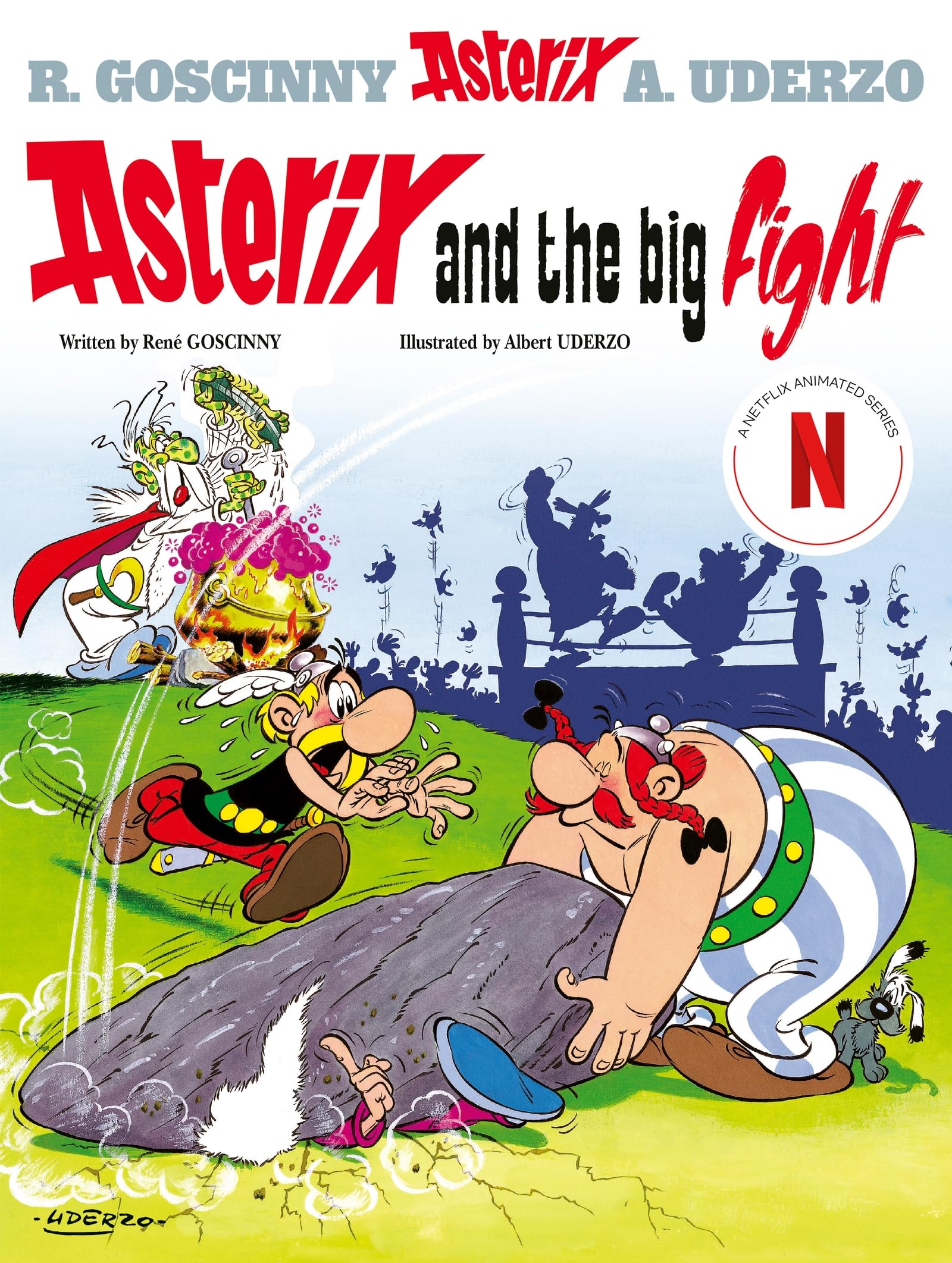 Front cover of the book 'Asterix and the Big Fight: Album #7' by Goscinny Rene.