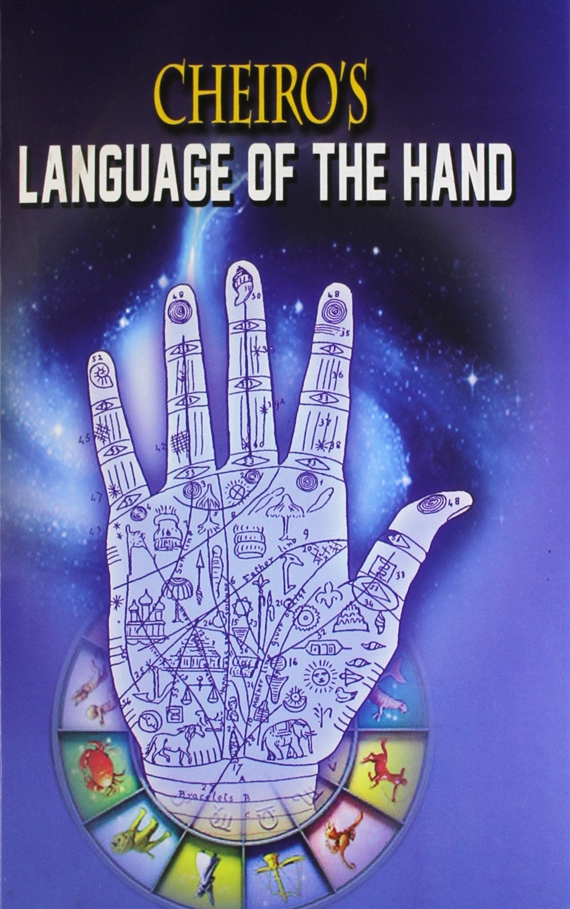 Front cover of the book 'Reviews of Cheiro's Language of the Hand' by Cheiros.