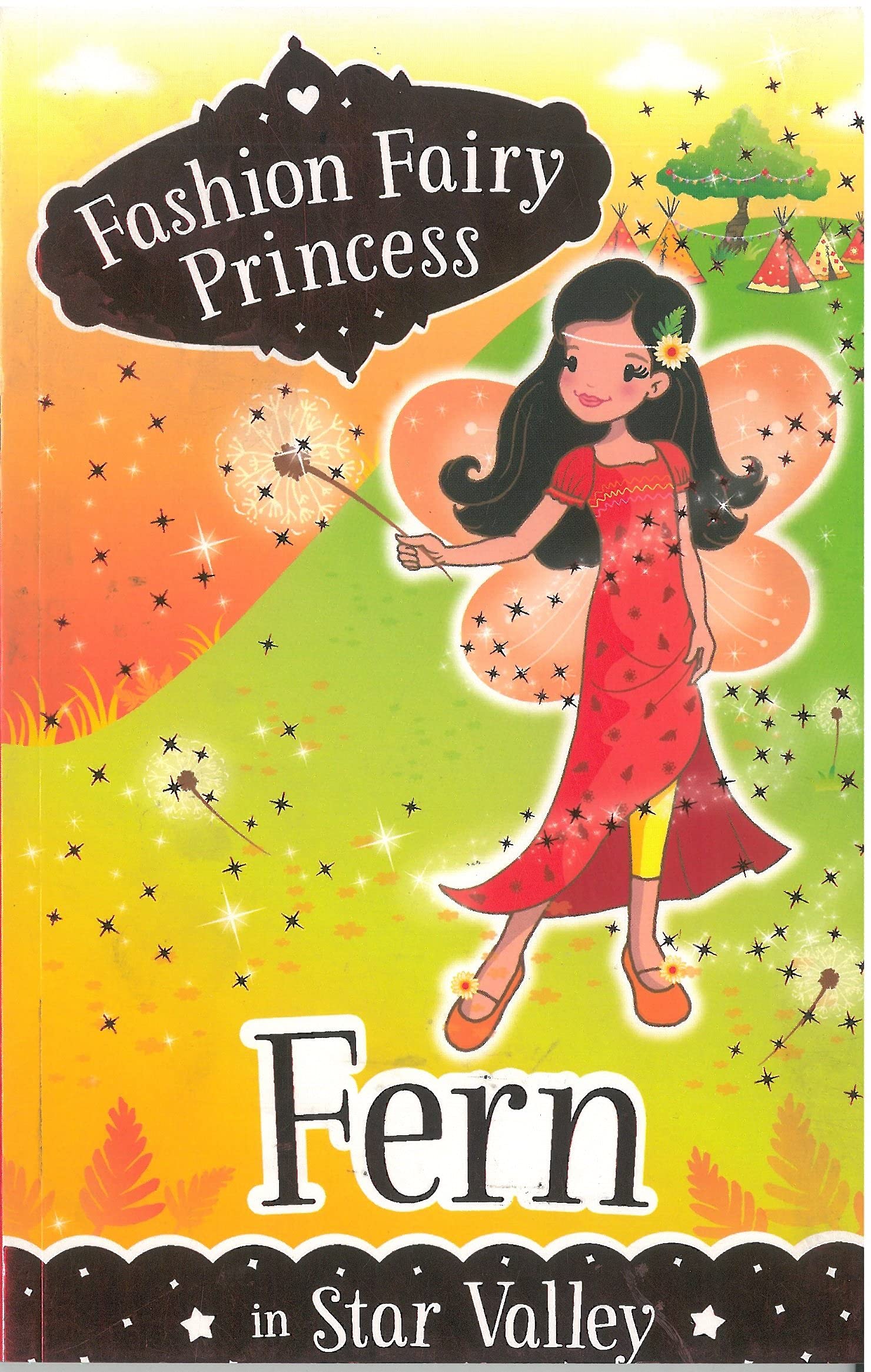 Front cover of the book 'Fashion Fairy Princess: Fern' by Poppy Collins.