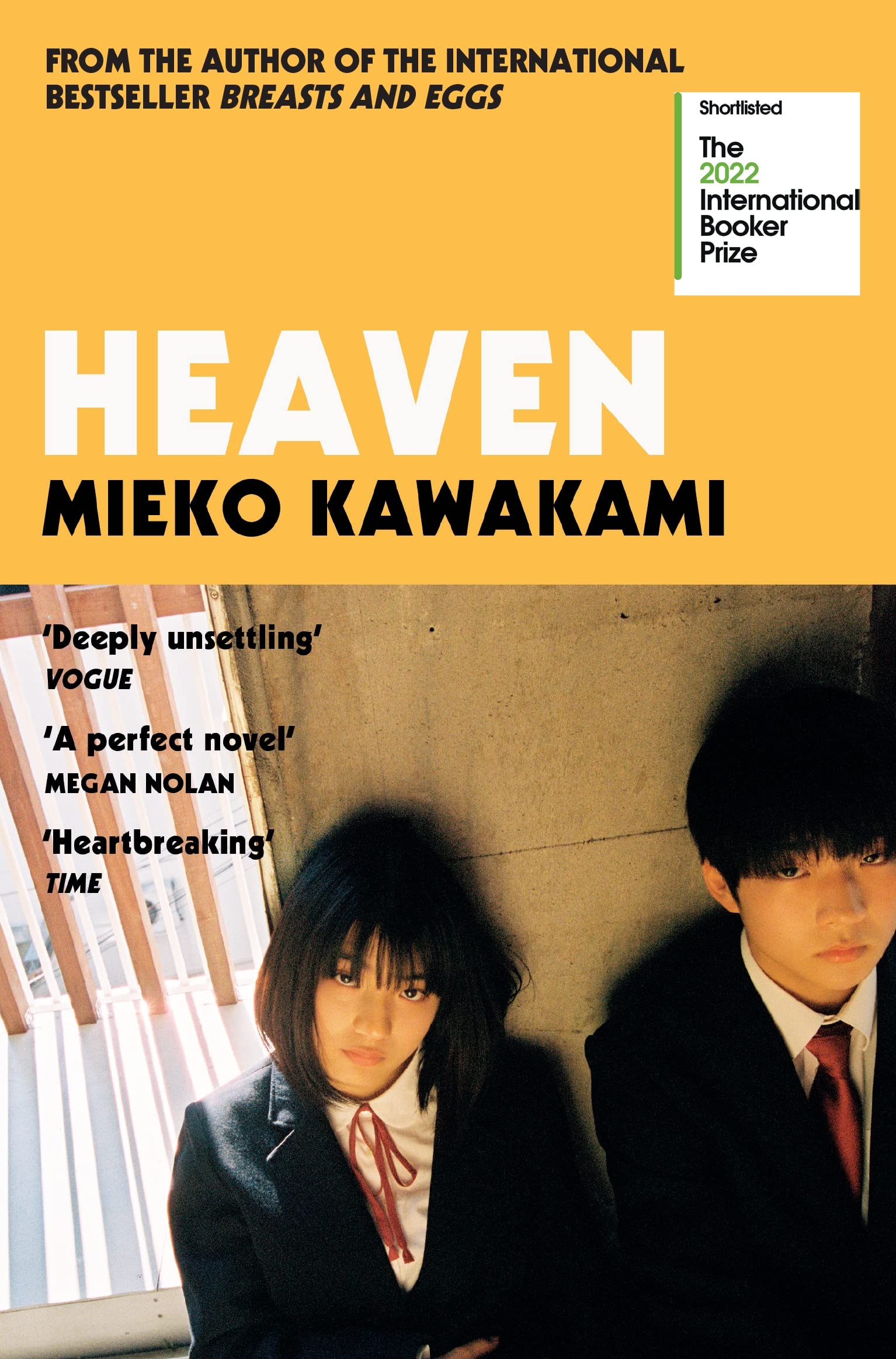 Front cover of the book 'Heaven' by Mieko Kawakami.