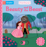 Front cover of the book 'Beauty and the Beast: A Push, Pull, Slide Book (Campbell First Stories)' by Dan Taylor.