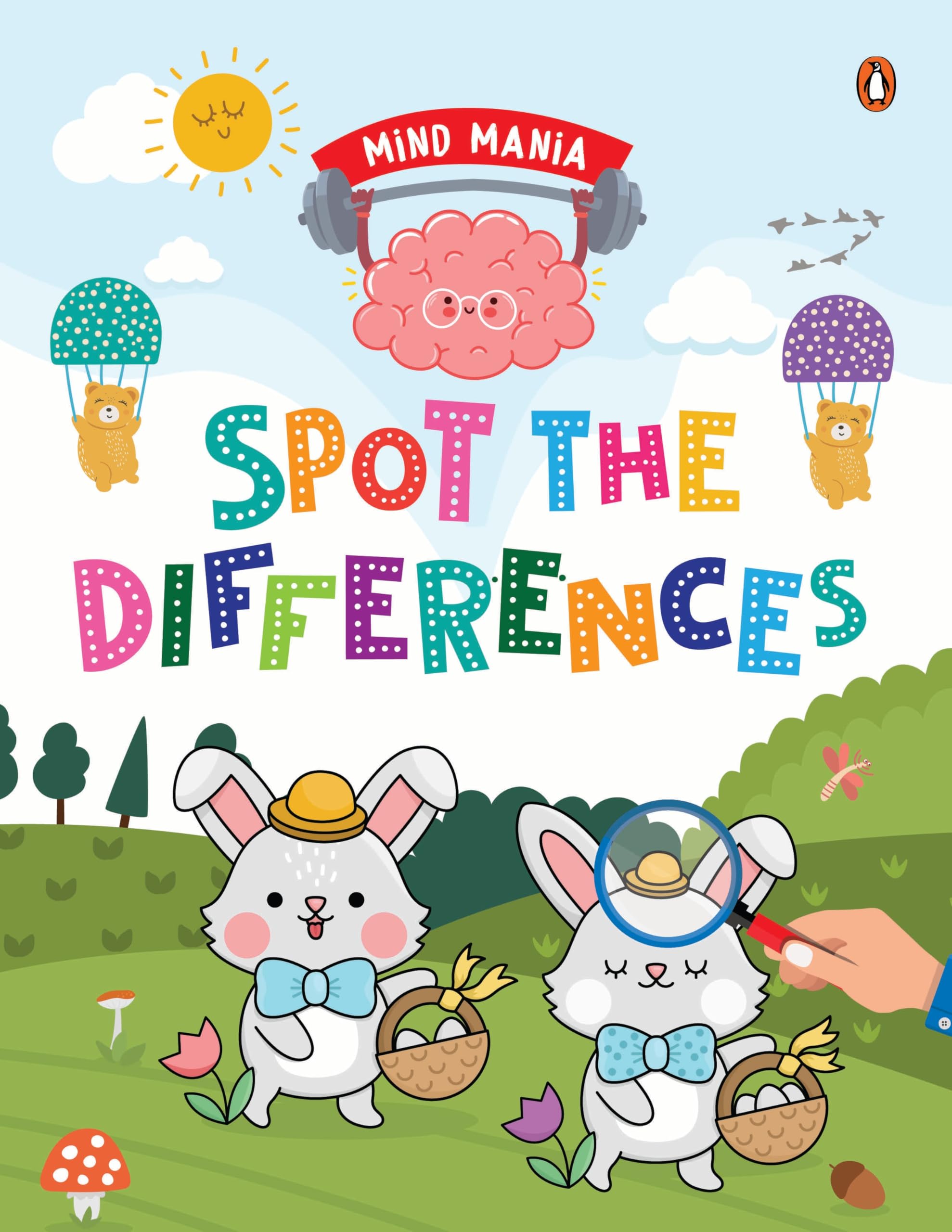 Front cover of the book 'MIND MANIA: Spot the Differences: Fun and Interactive Activity Book for PreSchool Kids, Toddlers | Enhances Observation' by Penguin.