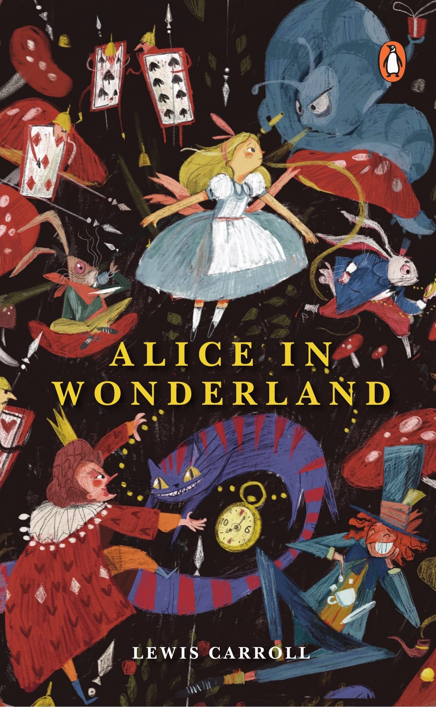 Front cover of the Paperback book 'Alice in Wonderland (PREMIUM PAPERBACK, PENGUIN INDIA)' by Caroll ,Lewis.