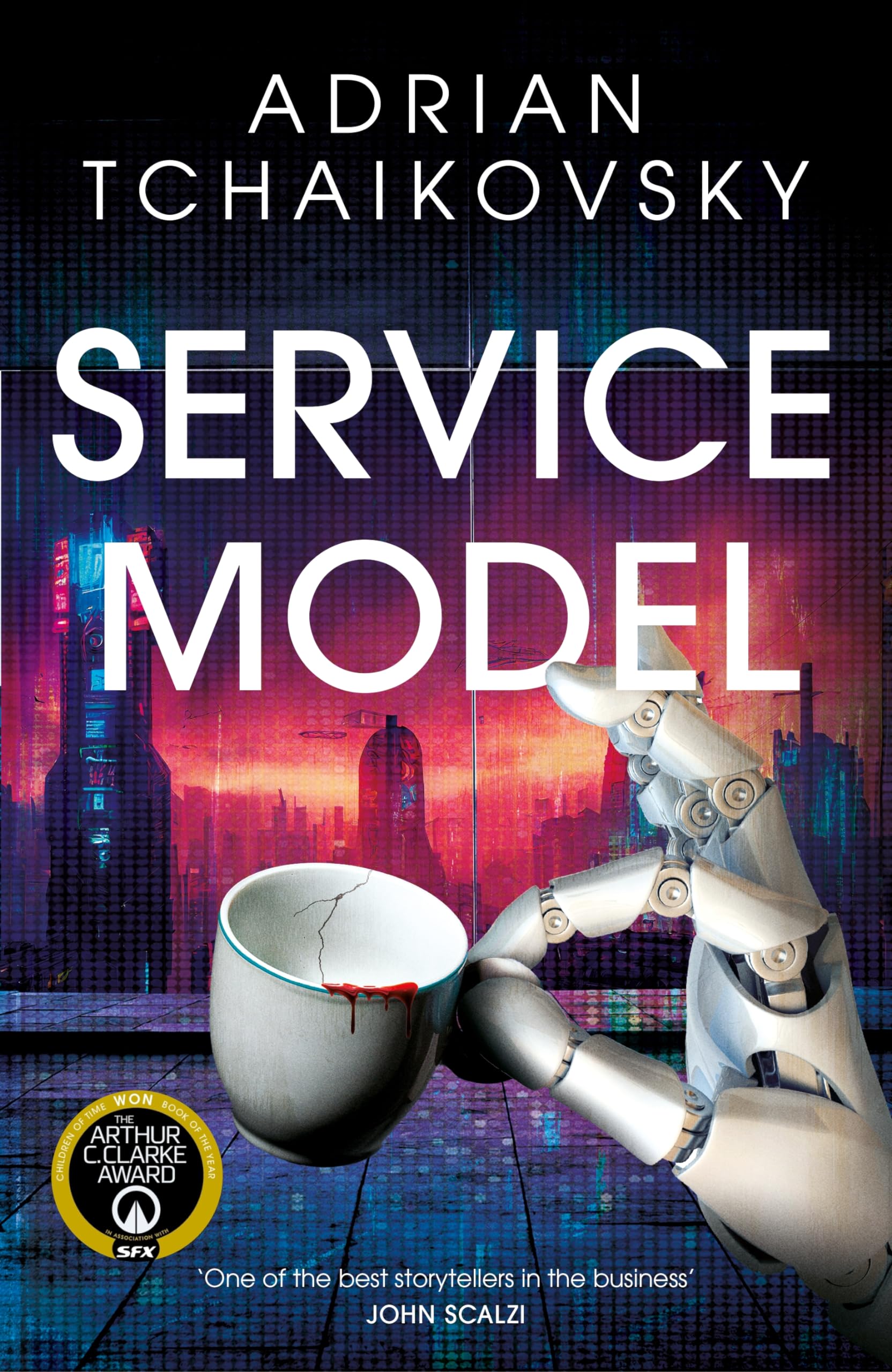 Front cover of the book 'Service Model' by Adrian Tchaikovsky.