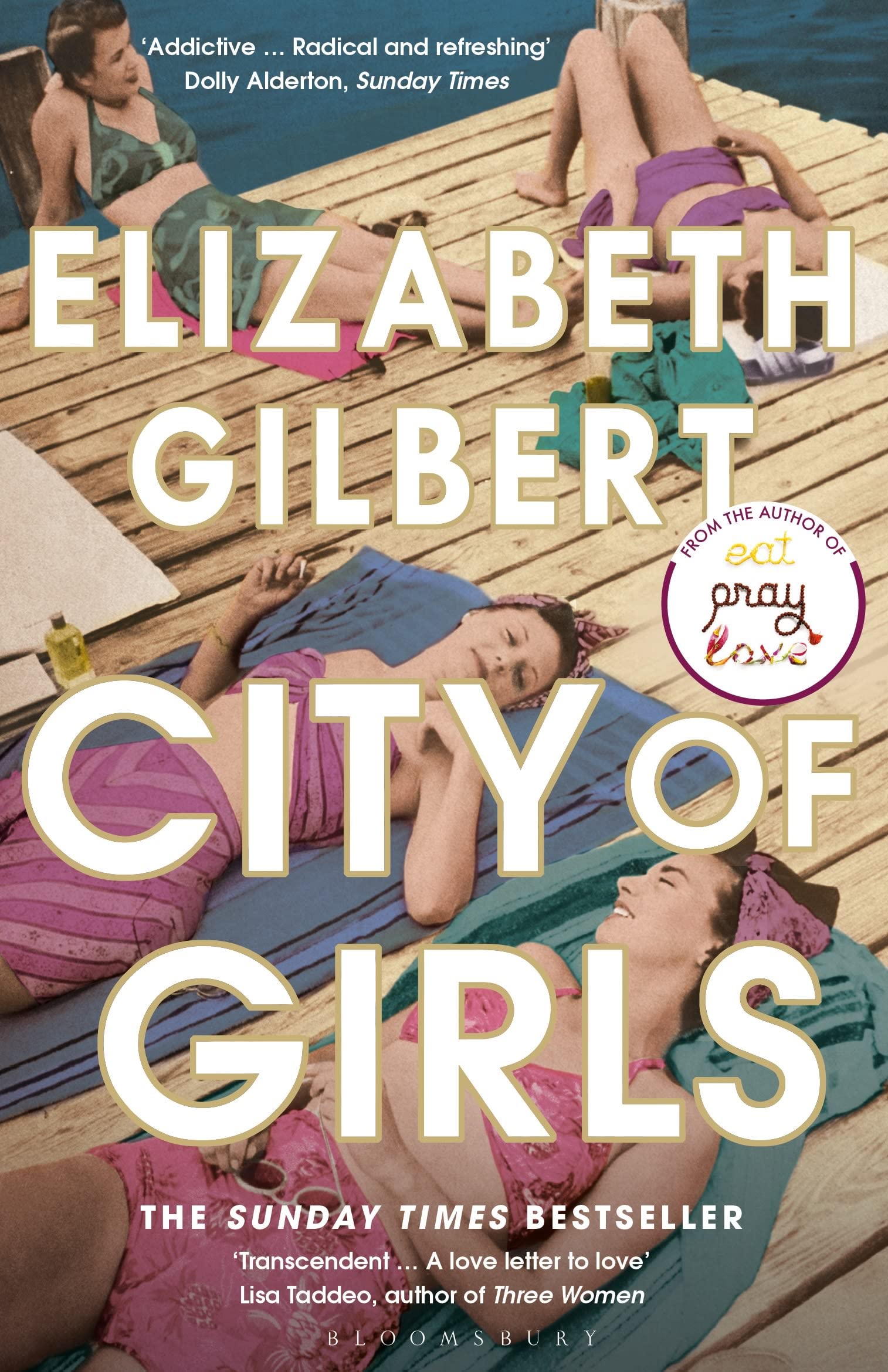 Front cover of the book 'CITY OF GIRLS' by Elizabeth Gilbert.