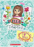 Front cover of the book 'Ella Diaries #3: I Heart Pets' by Meredith Costain.