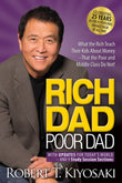 Front cover of the book 'Rich Dad Poor Dad: What the Rich Teach Their Kids About Money That the Poor and Middle Class Do Not!' by Robert T. Kiyosaki.