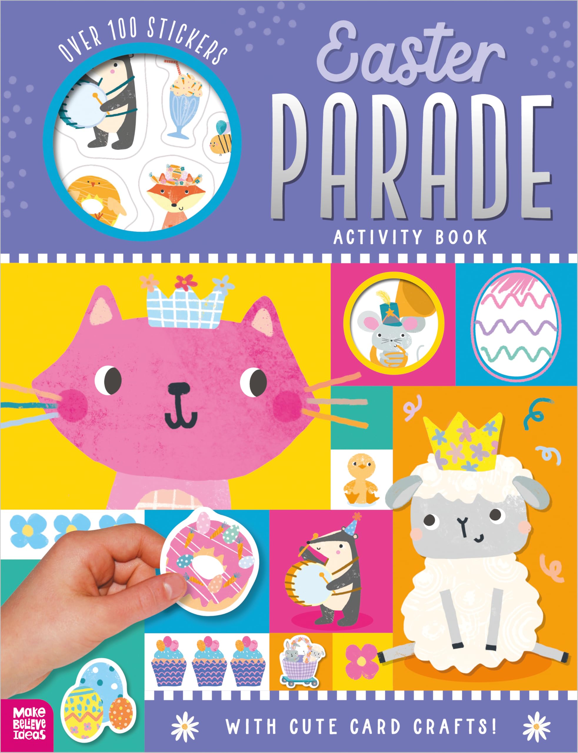 Front cover of the book 'Make Believe Ideas Easter Parade Activity Book.' by Make Believe Ideas.