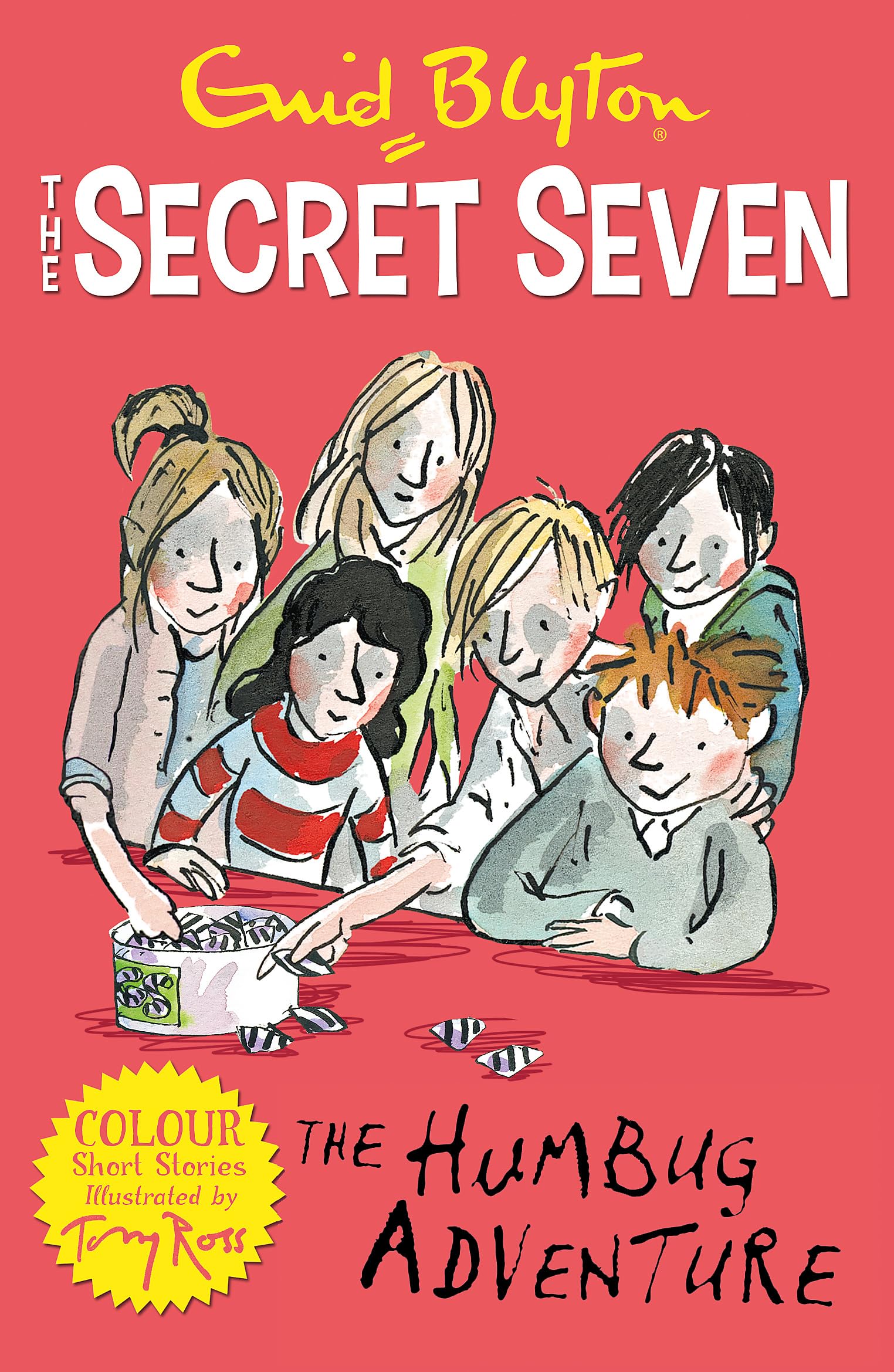 Front cover of the book 'Secret Seven Colour Short Stories: The Humbug Adventure: Book 2 (Secret Seven Short Stories)' by Enid Blyton.