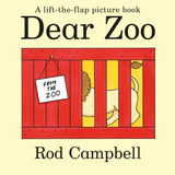 Front cover of the book 'Dear zoo' by Rod Campbell.