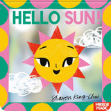 Front cover of the book 'Hello Sun!: A summery search-and-find mirror book' by Sharon King-Chai.