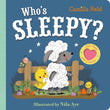 Front cover of the book 'Who's Sleepy?: An Interactive Lift the Flap Book for Toddlers (Soft Flaps)' by Camilla Reid.