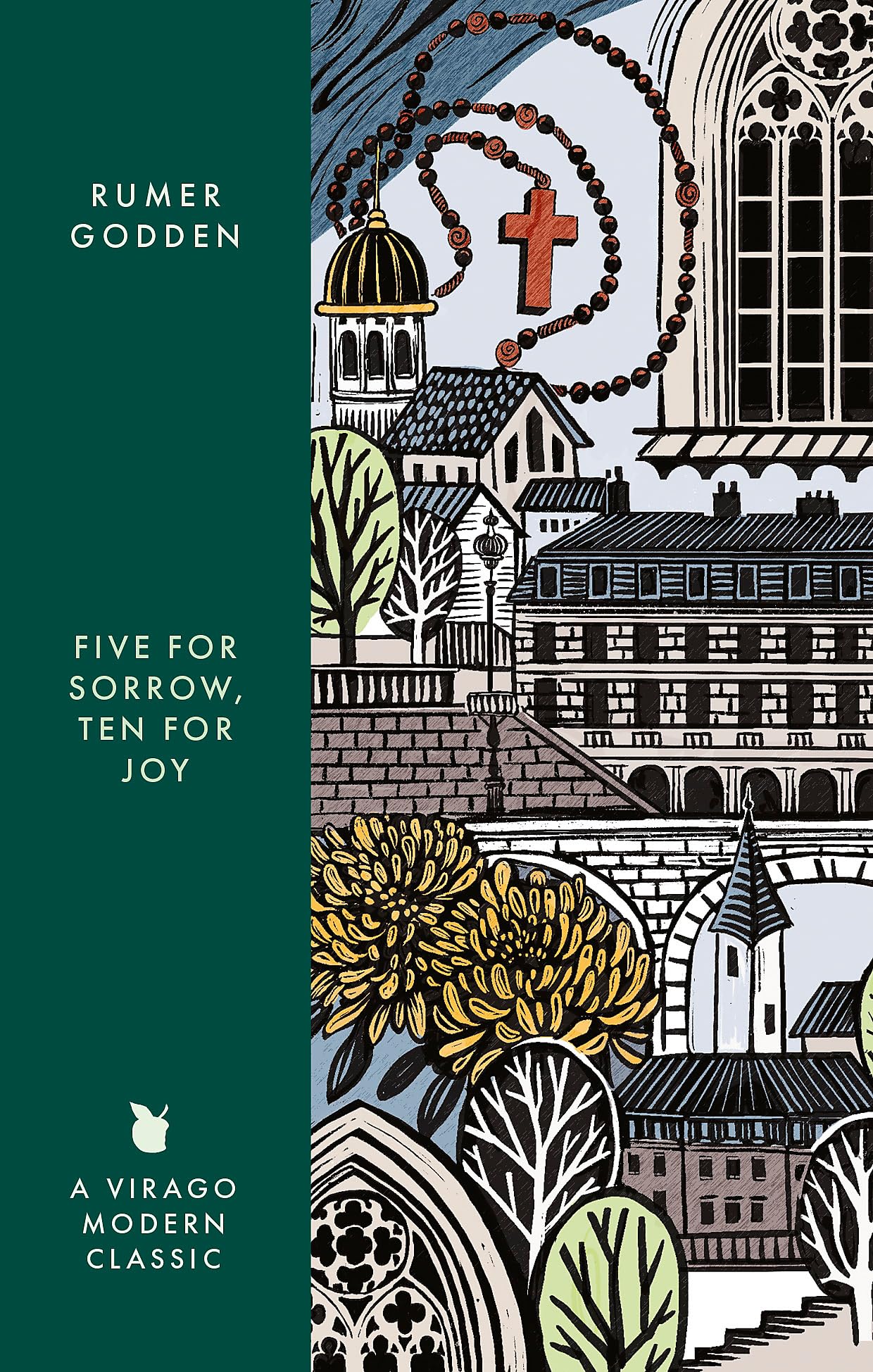 Front cover of the book 'Virago Five for Sorrow Ten for Joy A Virago Modern Classic (Virago Modern Classics).' by Rumer Godden.