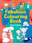 Front cover of the book 'Fabulous Colouring Book' by Hannah Davies.