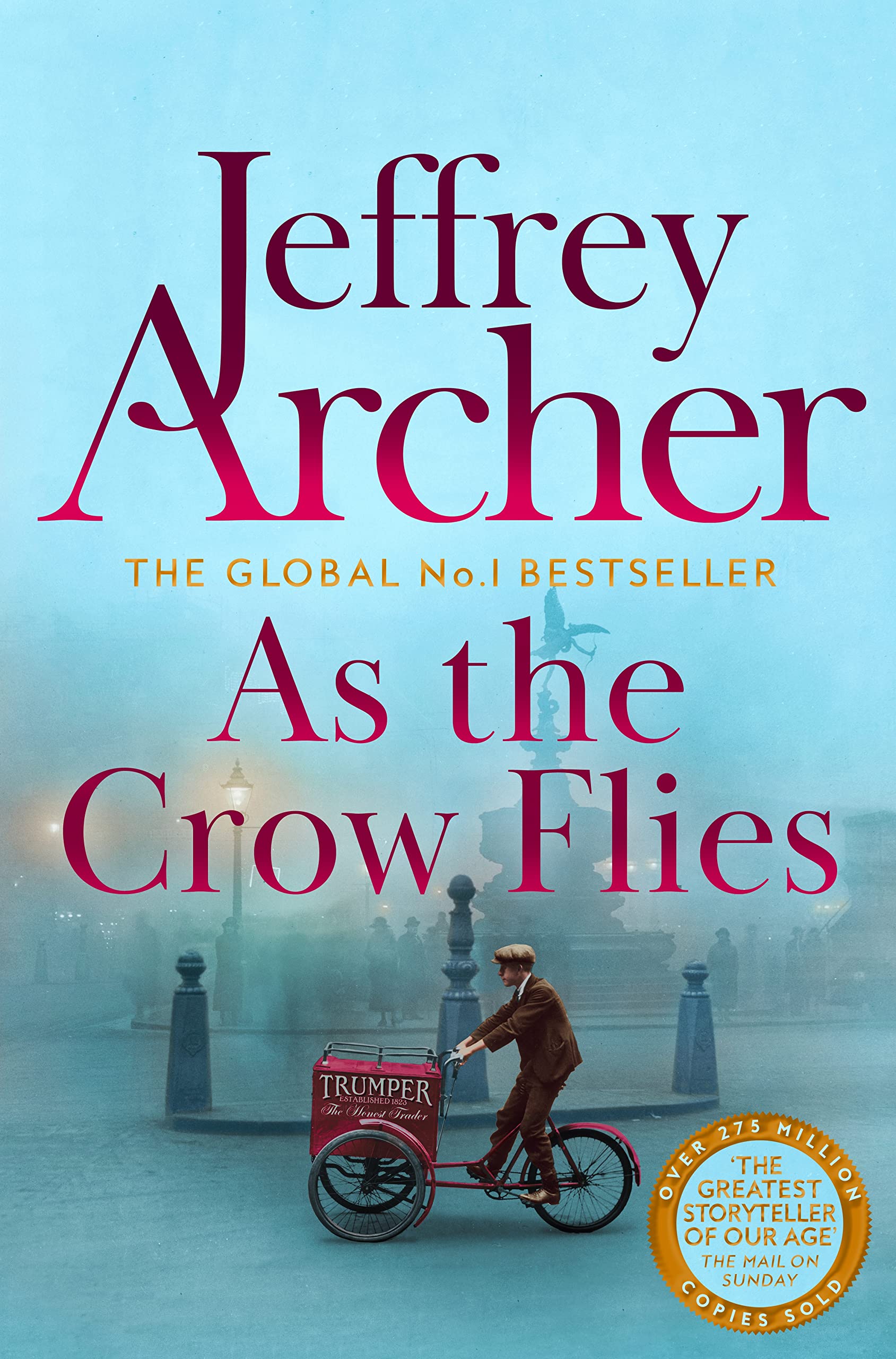 Front cover of the book 'As the Crow Flies' by Jeffrey Archer.