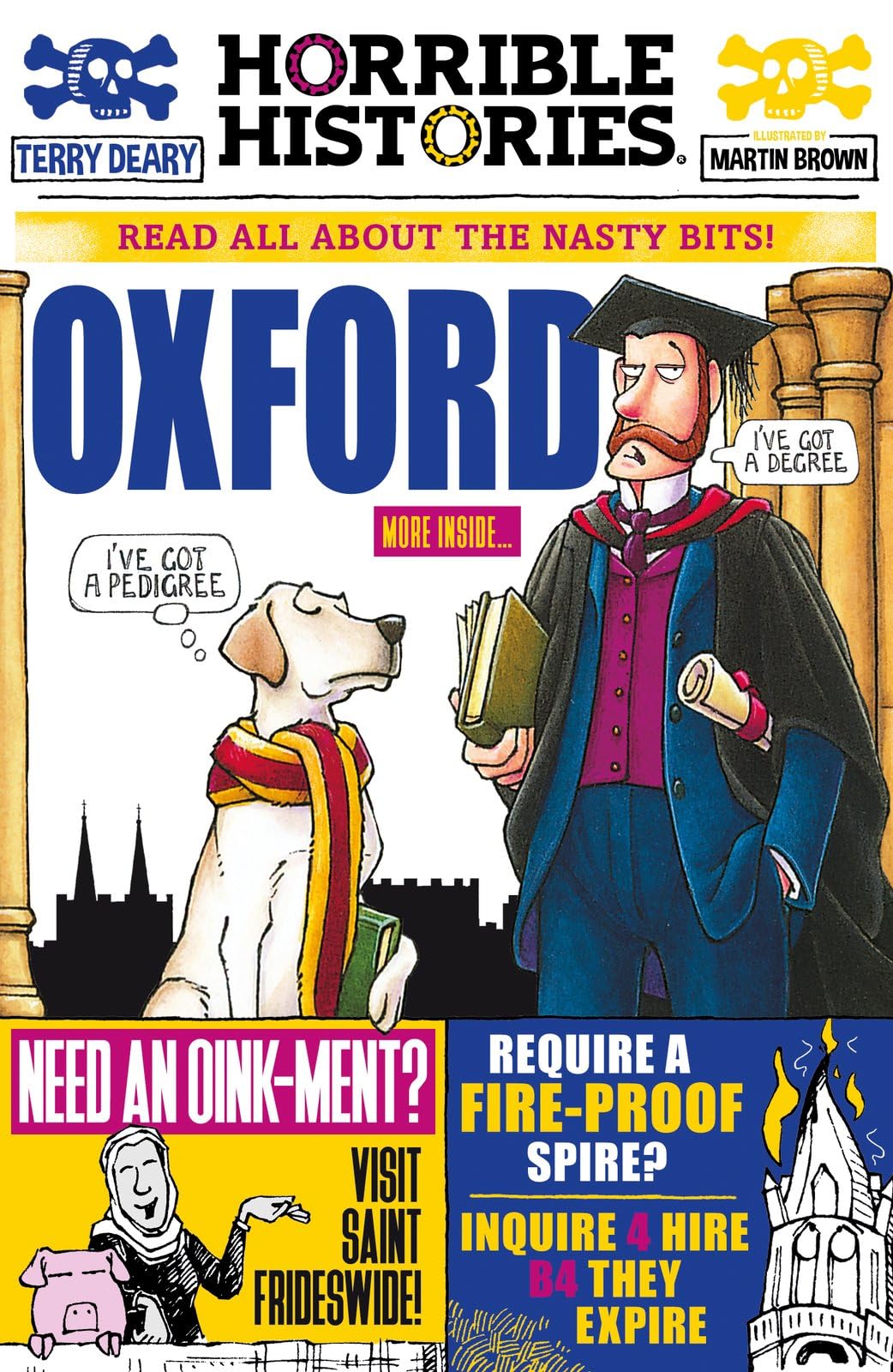 Front cover of the book 'Oxford (Newspaper edition) (Horrible Histories)' by Terry Deary.