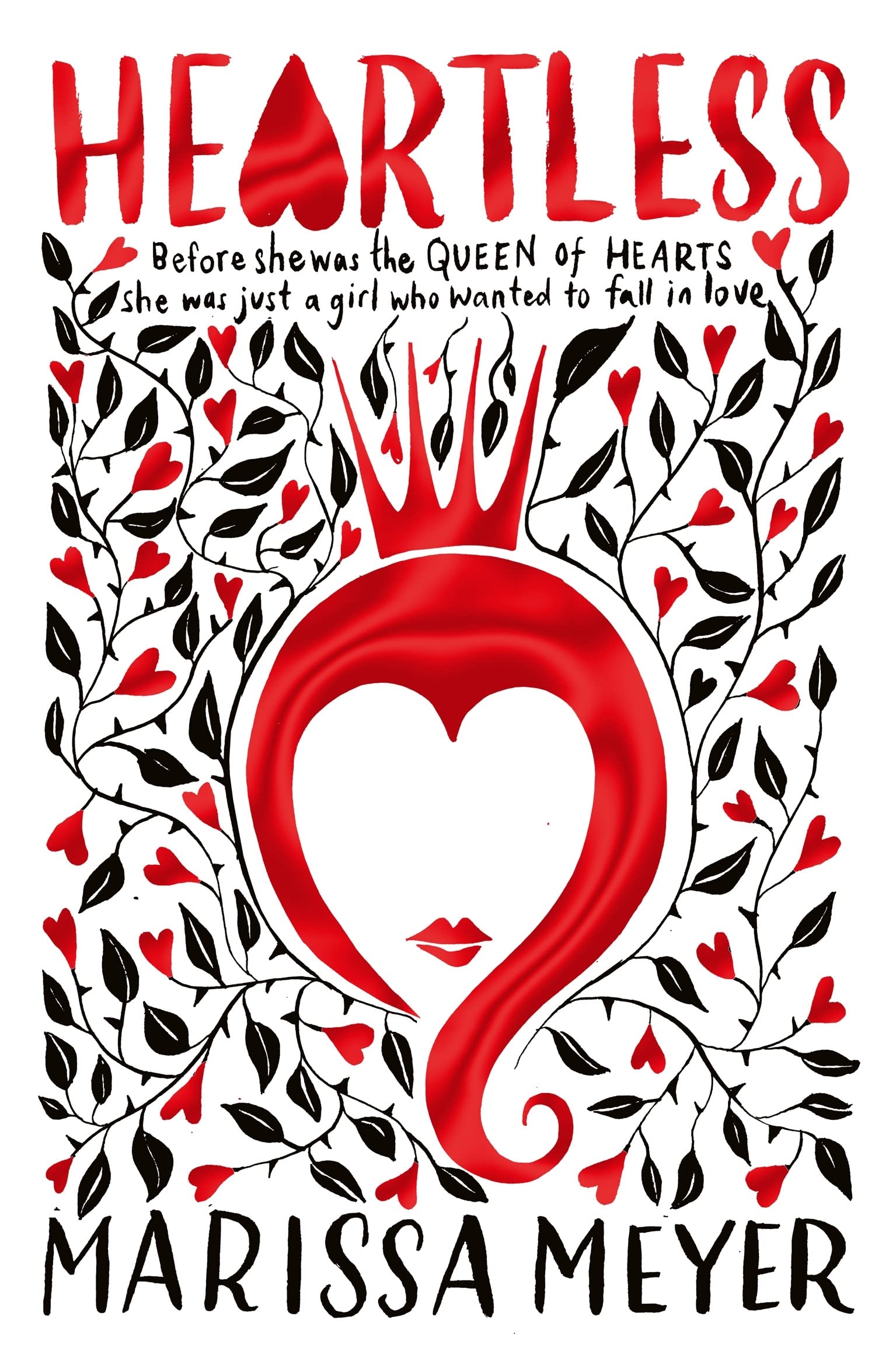 Front cover of the book 'Heartless (International Edition)' by Marissa Meyer.
