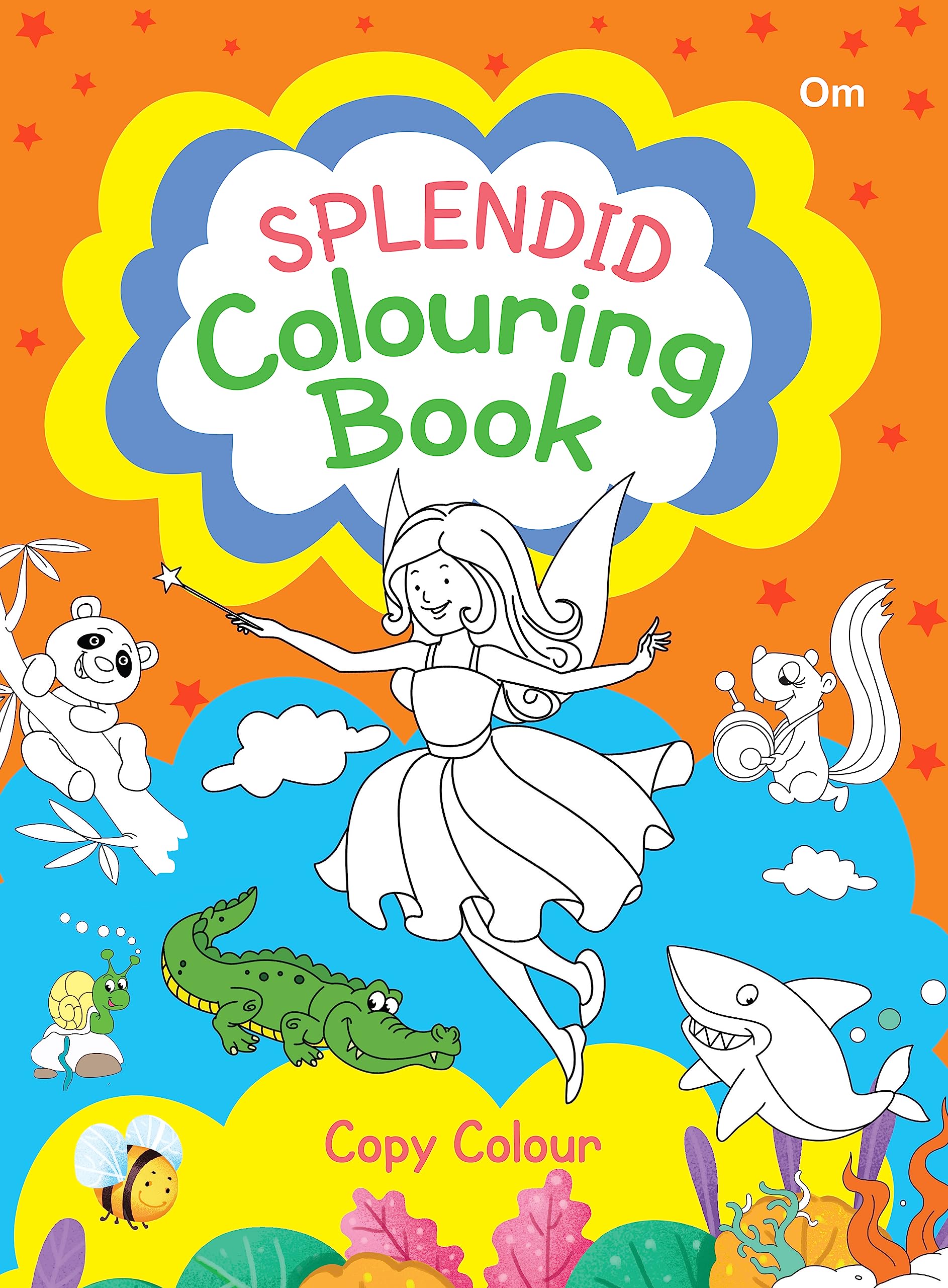 Front cover of the book 'Splendid Colouring Book' by Rosie Goodwin.
