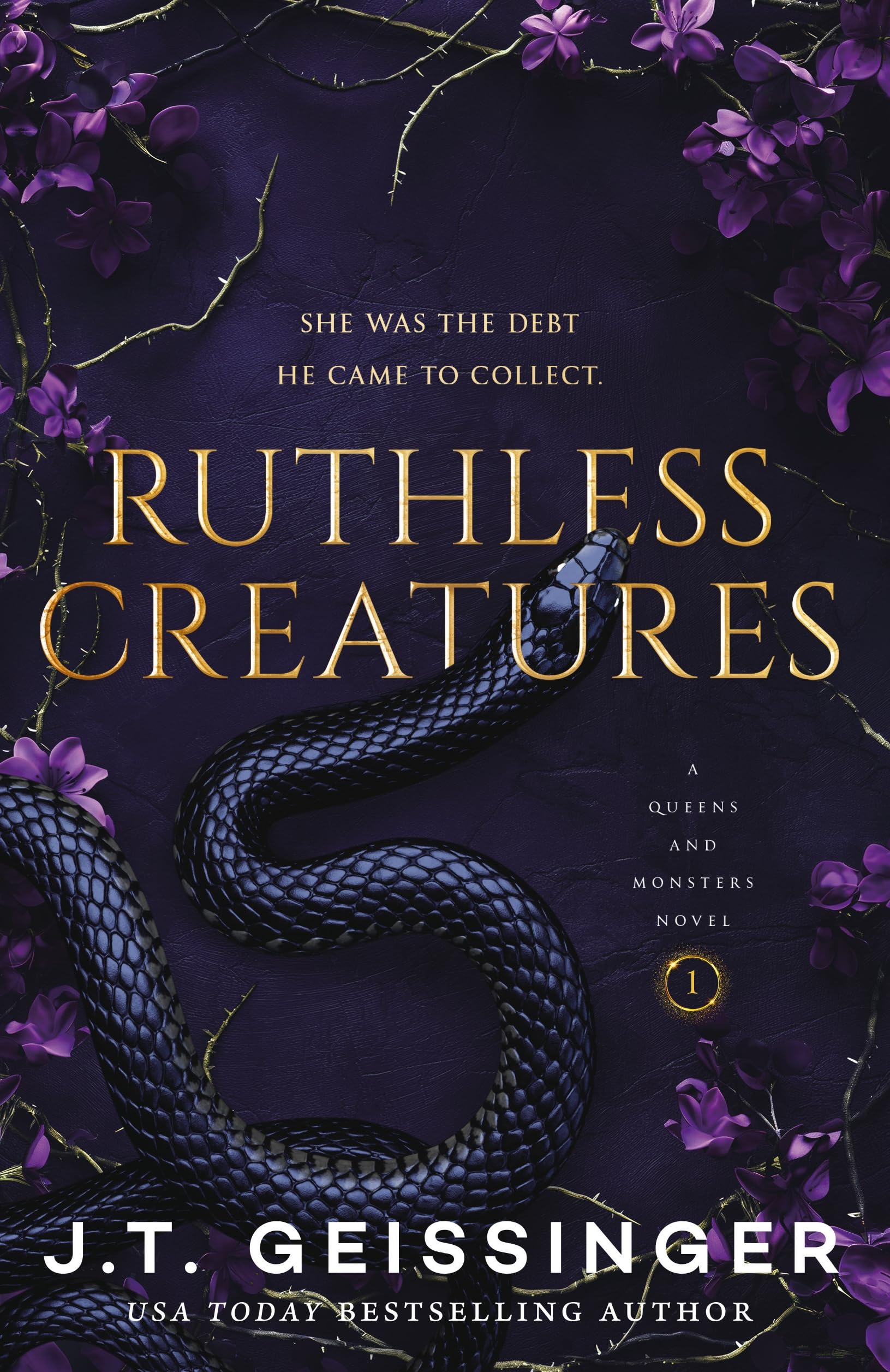 Front cover of the book 'Ruthless Creatures' by J. T. Geissinger.