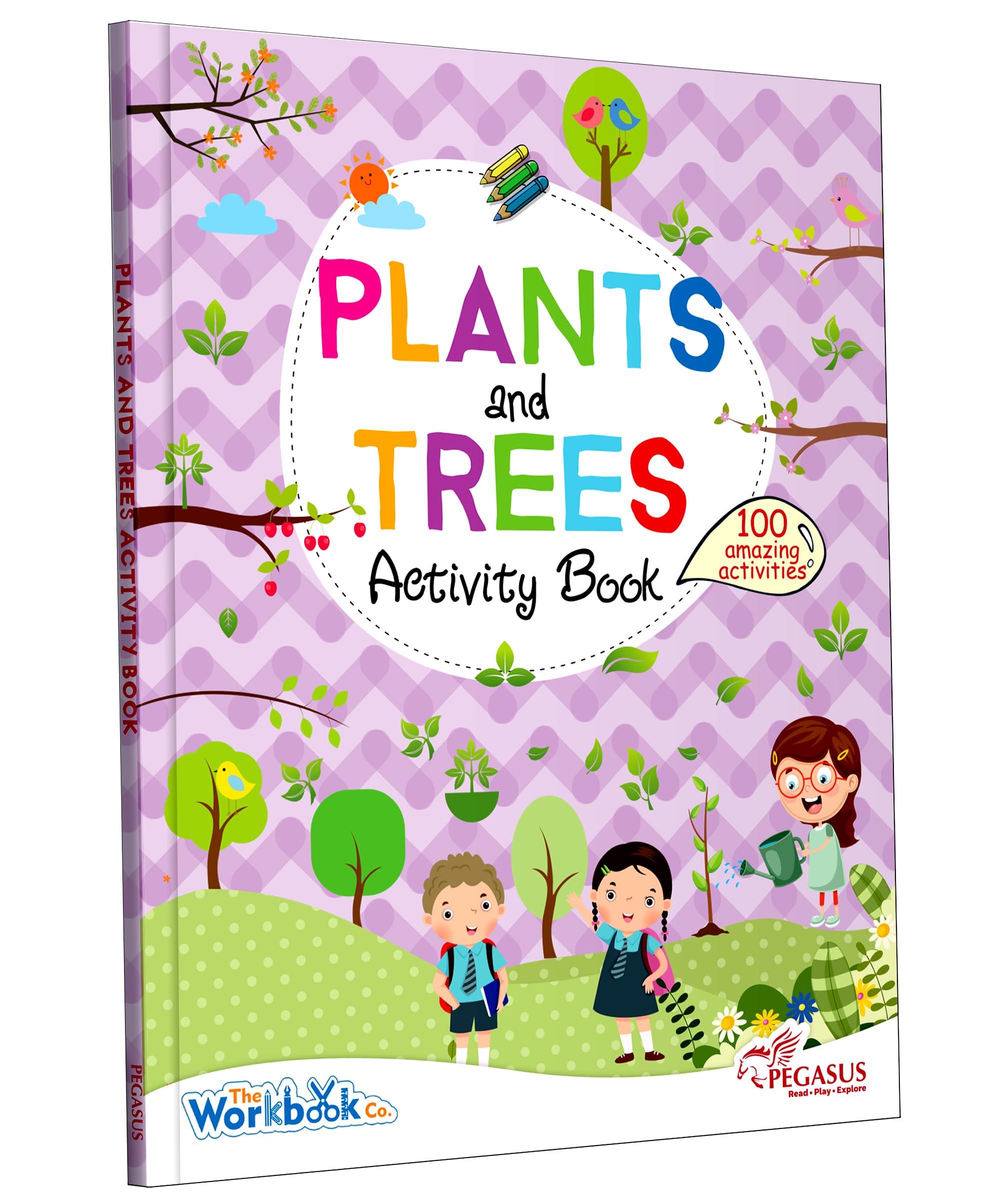 Front cover of the book 'Plants Trees Activity Book' by Pegasus.