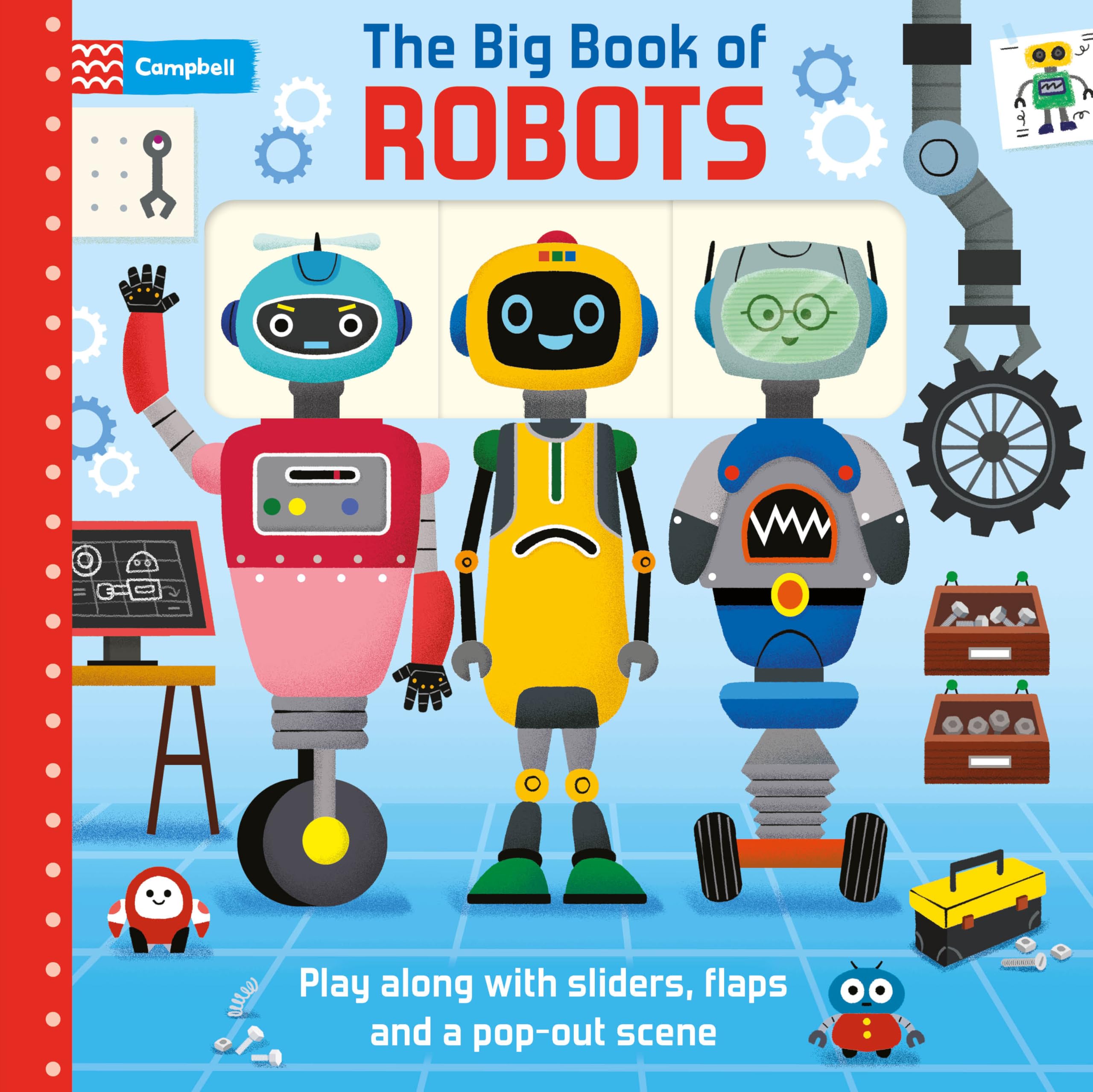 Front cover of the book 'The Big Book of Robots' by Campbell Books.