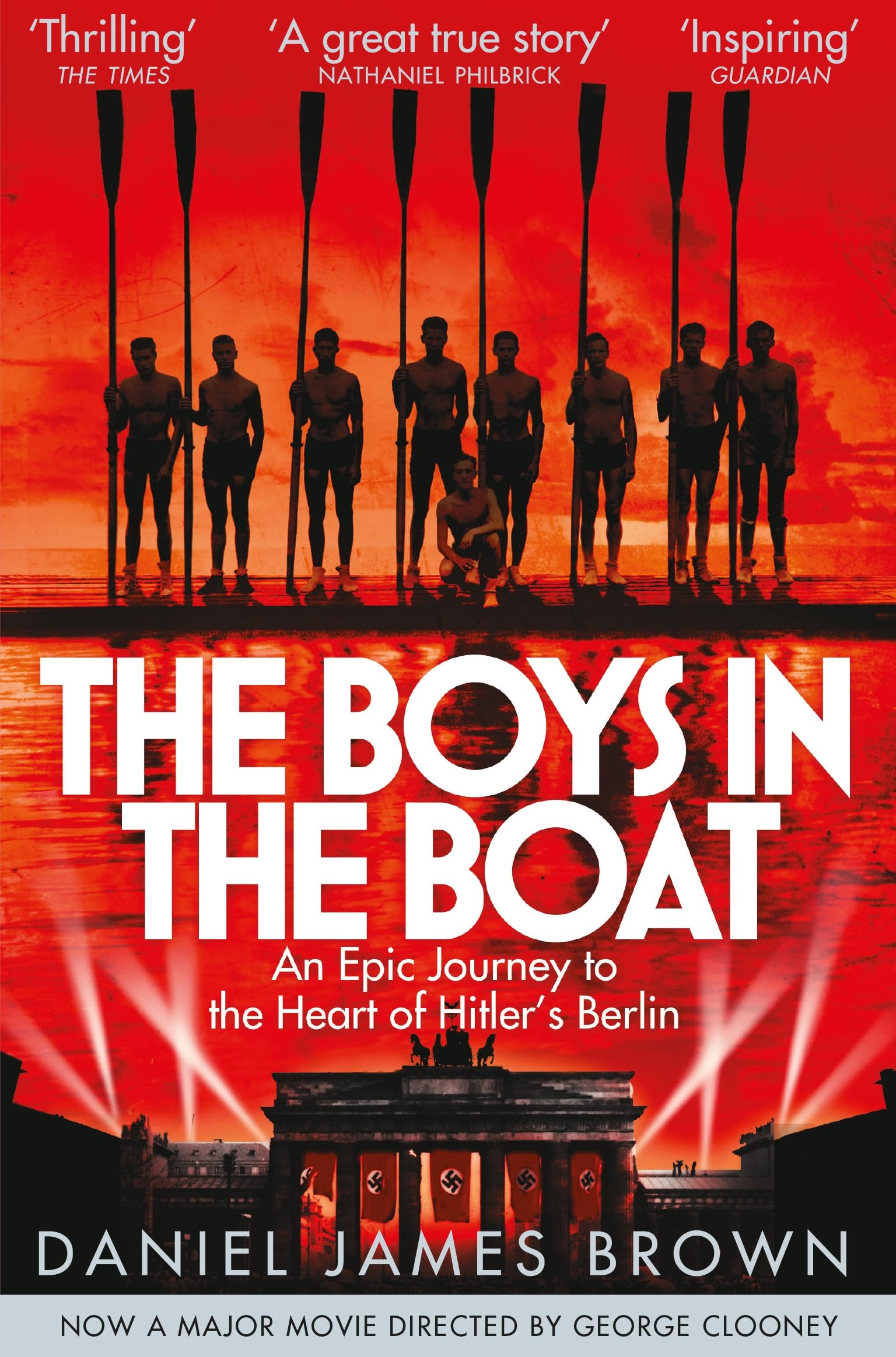 Front cover of the book 'The Boys In The Boat: An Epic Journey to the Heart of Hitler's Berlin' by Daniel James Brown.