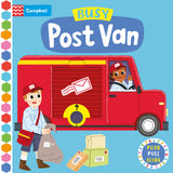 Front cover of the book 'Busy Post Van: A Push, Pull and Slide Book (Campbell Busy Books)' by Campbell Books (CBB).