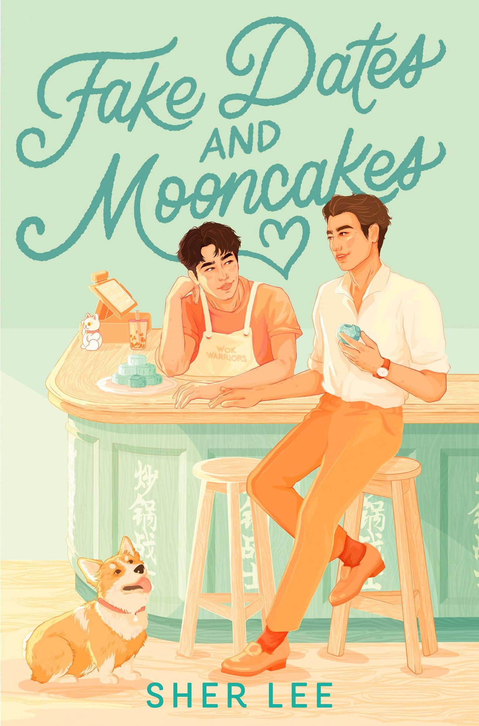 Front cover of the book 'Fake Dates and Mooncakes' by Sher Lee.