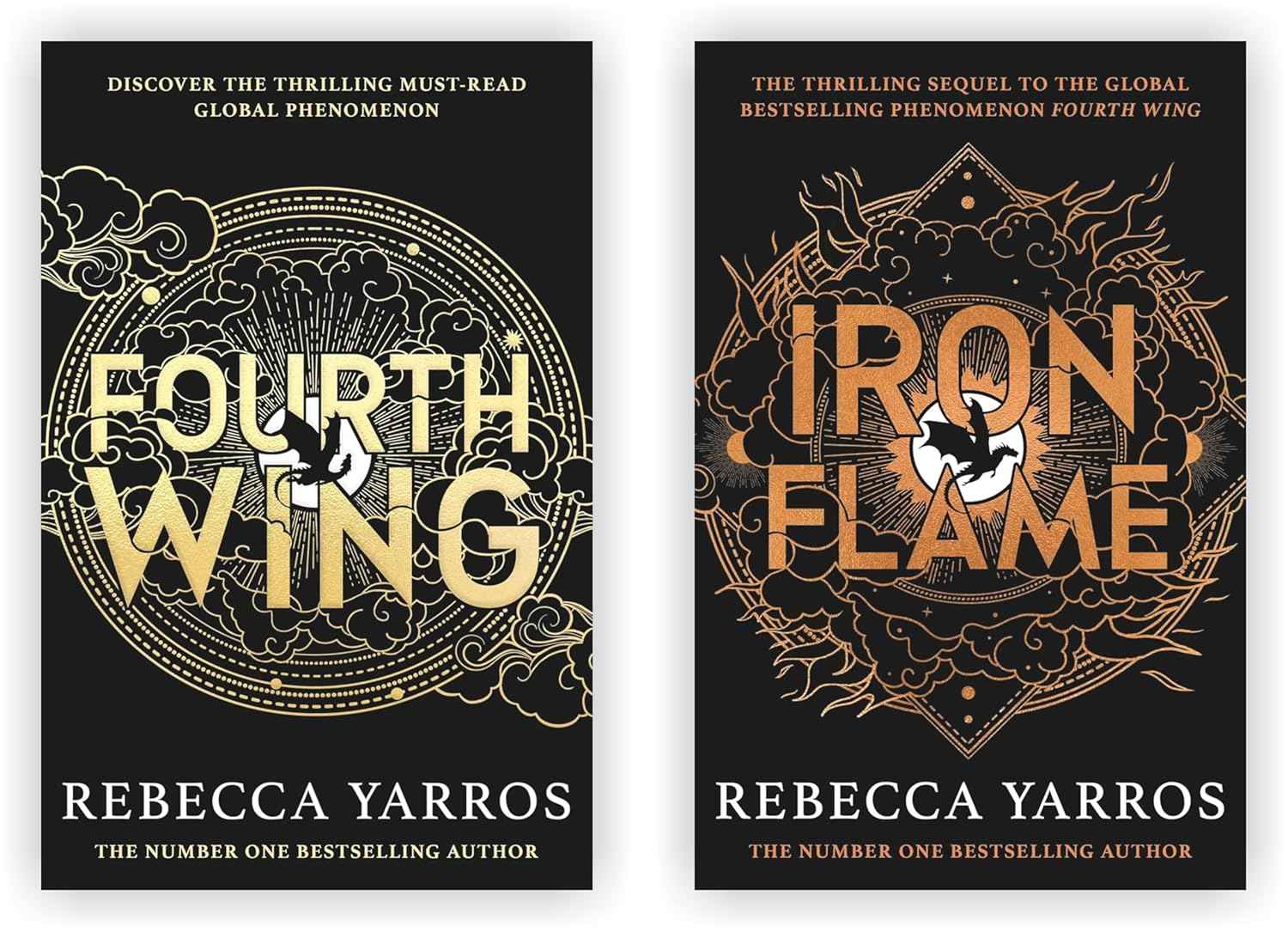 The Empyrean Series Collection 2 Books Set By Rebecca Yarros (Fourth Wing, Iron Flame)