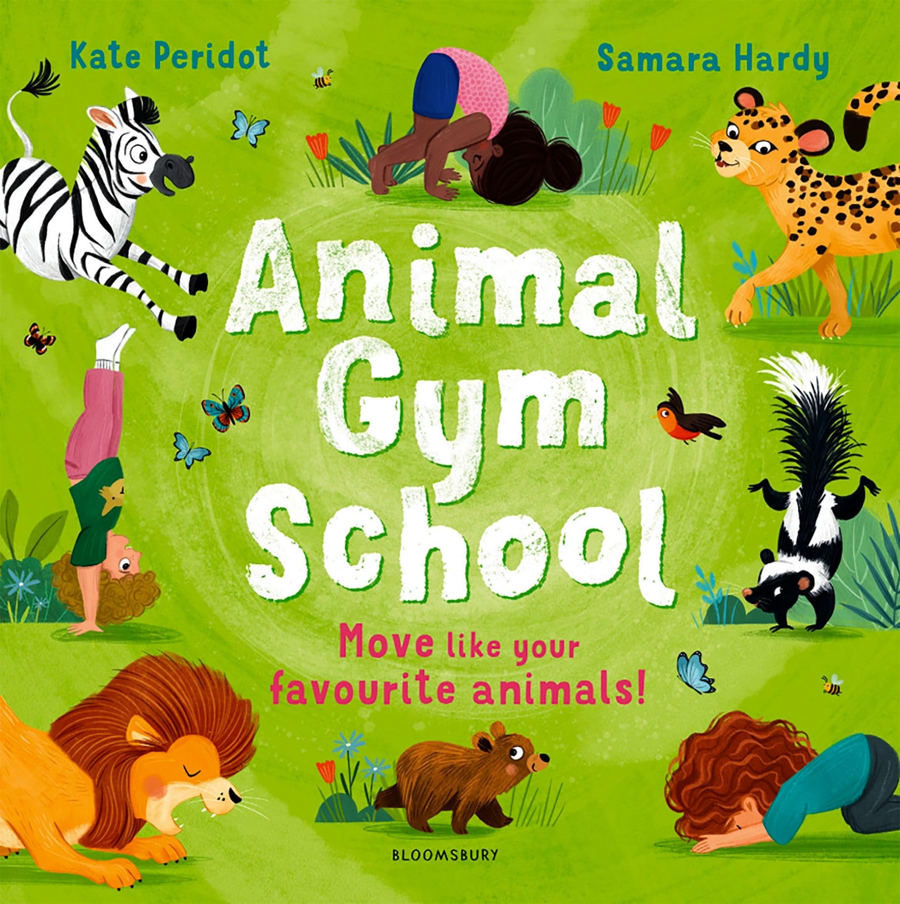 Front cover of the book 'Bloomsbury Animal Gym School.' by Kate Peridot.
