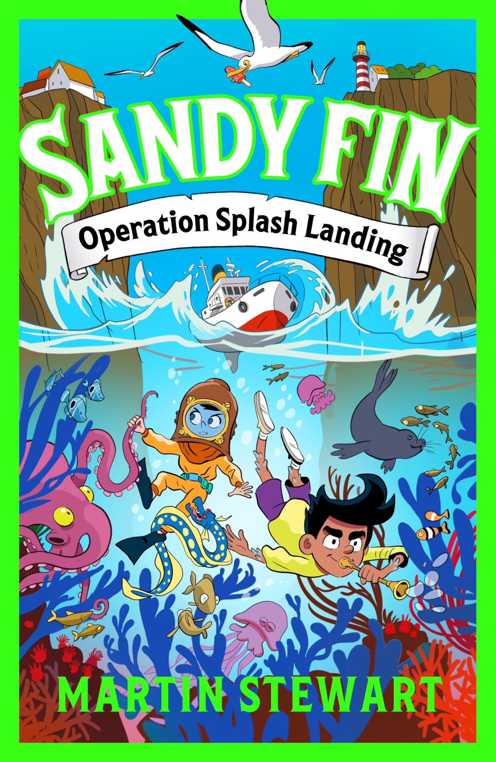 Front cover of the book 'Zephyr Sandy Fin Operation Splash Landing.' by Martin Stewart.