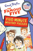 Front cover of the book 'The Famous Five Mystery Puzzle Book' by Enid Blyton.