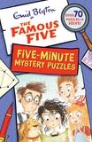Front cover of the book 'The Famous Five Mystery Puzzle Book' by Enid Blyton.