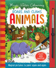 Front cover of the book 'Roars and Claws - Animals (Magic Water Colouring)' by Jenny Copper.