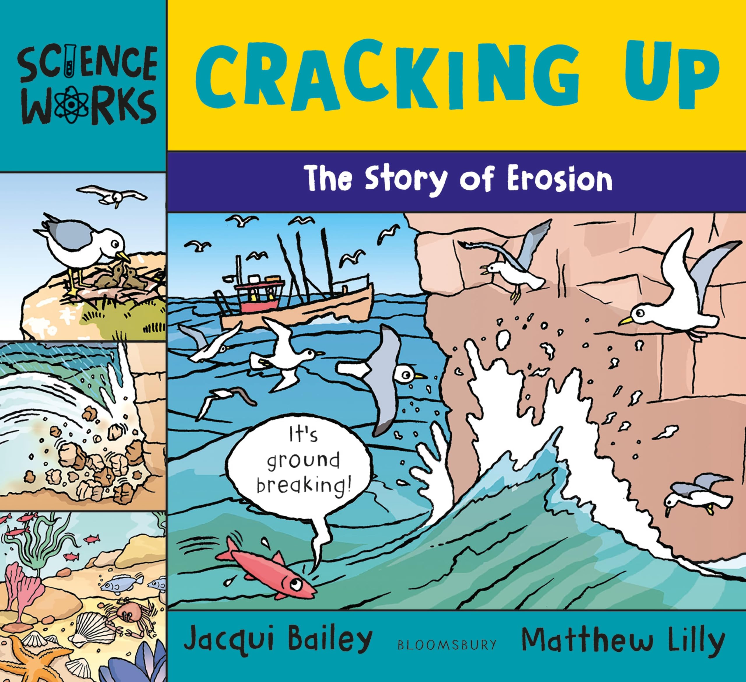 Front cover of the book 'Cracking Up: The Story of Erosion (Science Works)' by Jacqui Bailey.