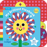 Front cover of the book 'My Brilliant Playbook' by Jo Lodge.